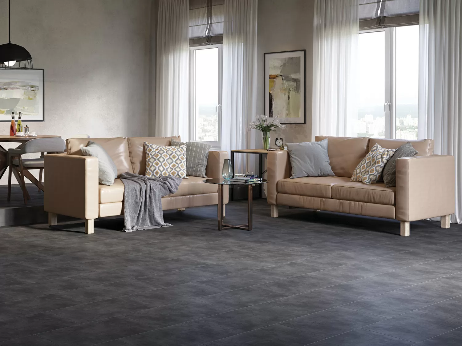 Керамогранит C-PG4L092D Polaris серый 29,7x59,8