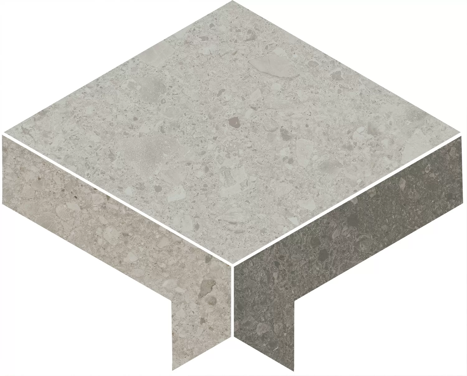 Керамогранит ID171 Декор Чеппо ди Гре 2 наборный матовый обрезной 30x24x0,9