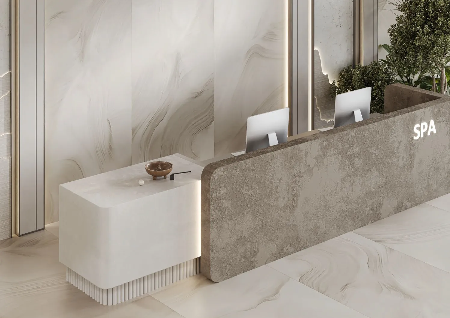 Керамогранит SG074902R Нестос серый светлый лаппатированный обрезной 119,5x320x1,1