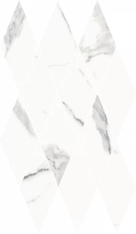 Мозаика 620110000202 Stellaris Statuario White Mosaico Diamond Lux 28x48