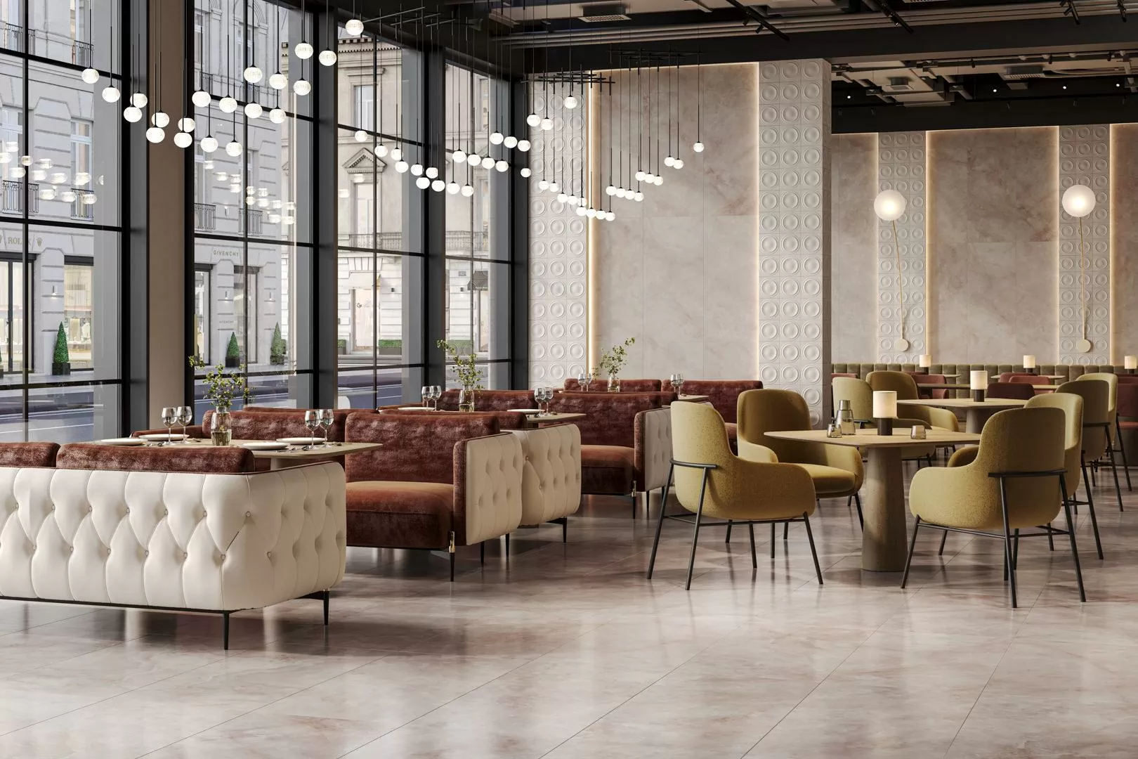 Керамогранит SG595222R Ониче зелёный светлый лаппатированный обрезной 119,5x238,5x0,9