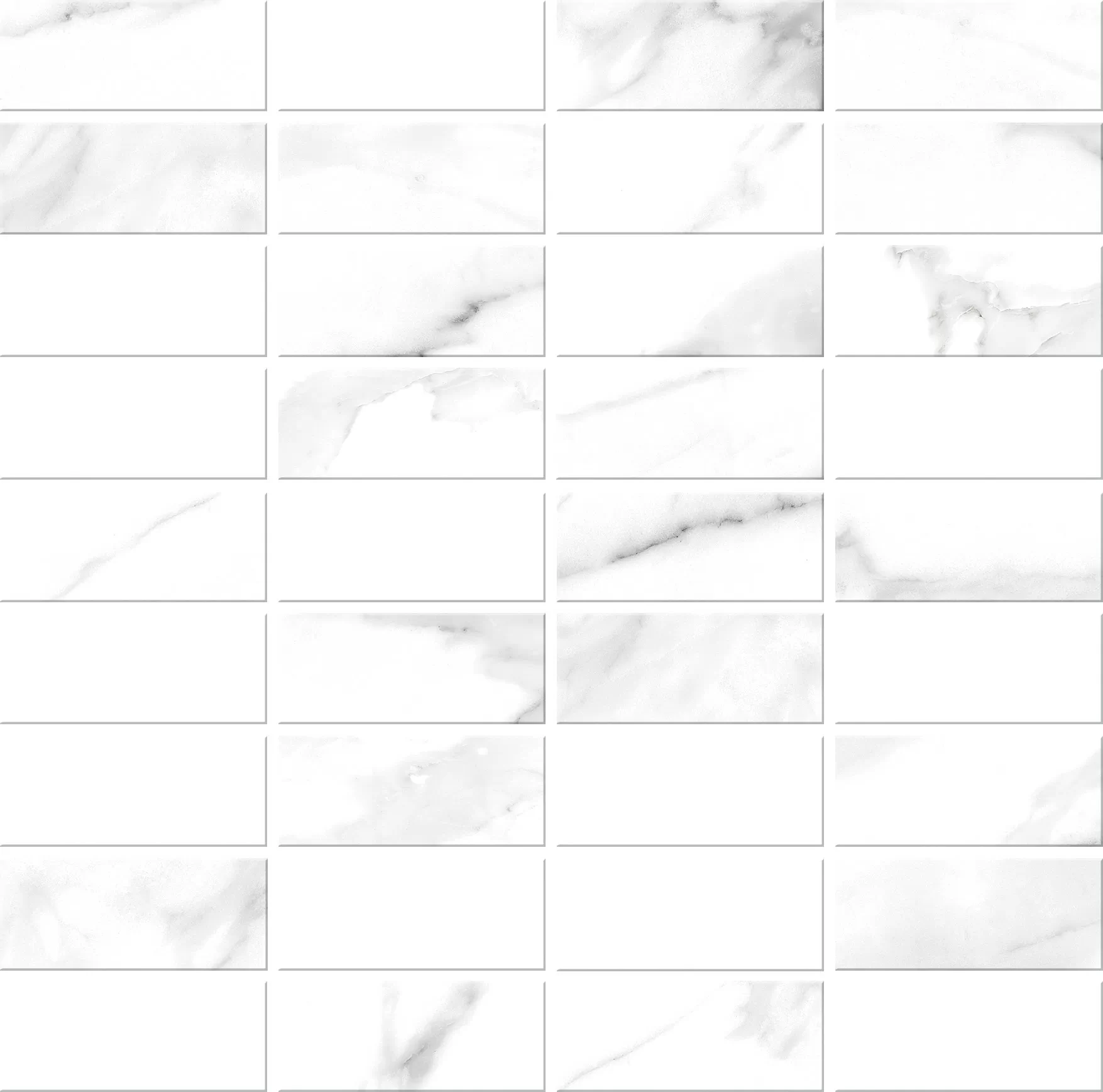 Мозаика A16677 Мозаика White stream белый 30x30