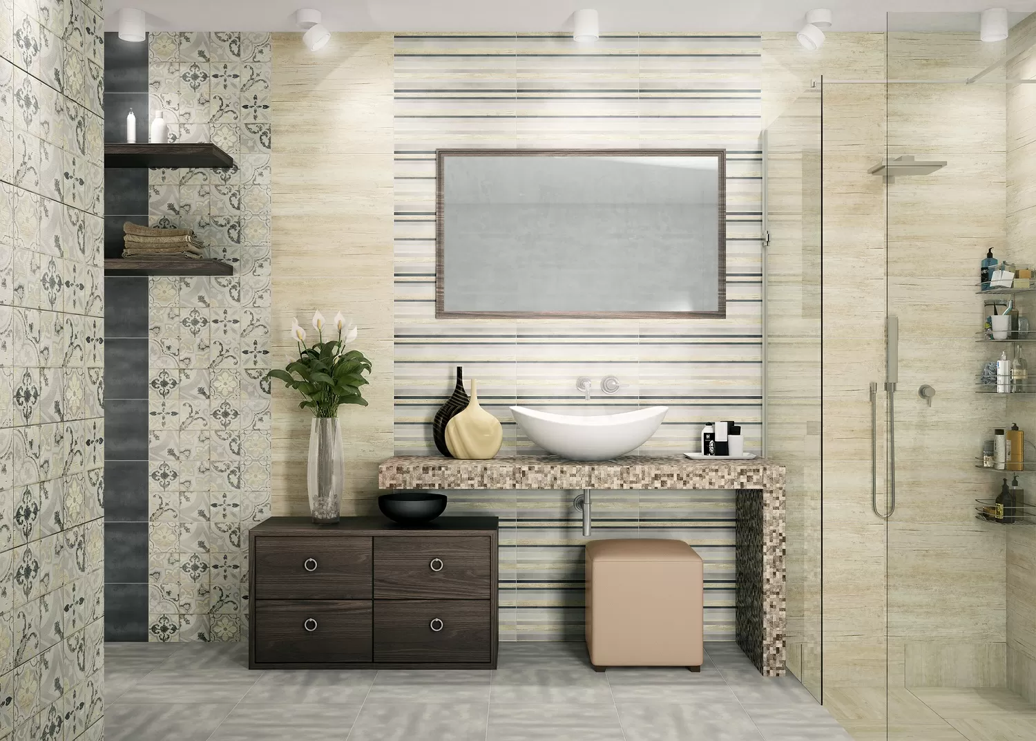 Плитка WT9SHP00 Shape White 24.9х50