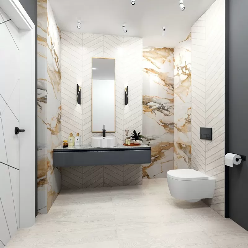 Керамогранит ELEGANCE WHITE 15x90