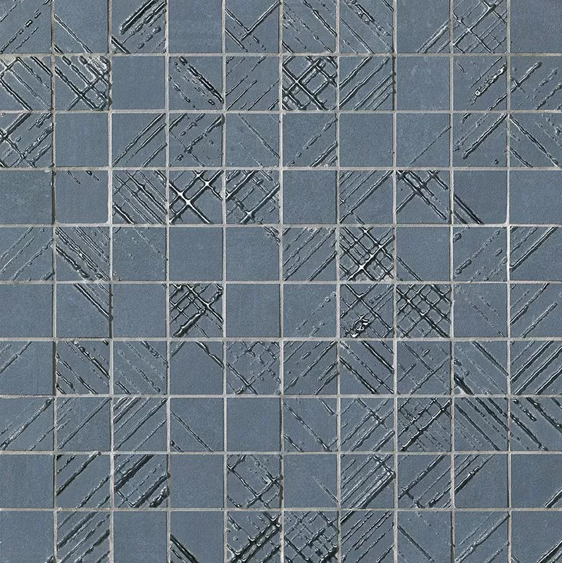 Мозаика fOY0 Bloom Metal Blue Silver Mosaico 30,5x30,5