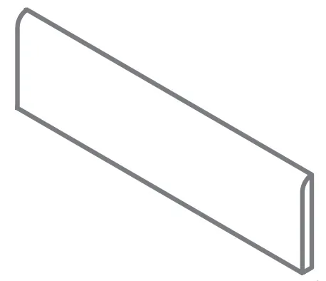 Керамогранит 610130007567 Avantgarde Black Battiscopa 7.2x80