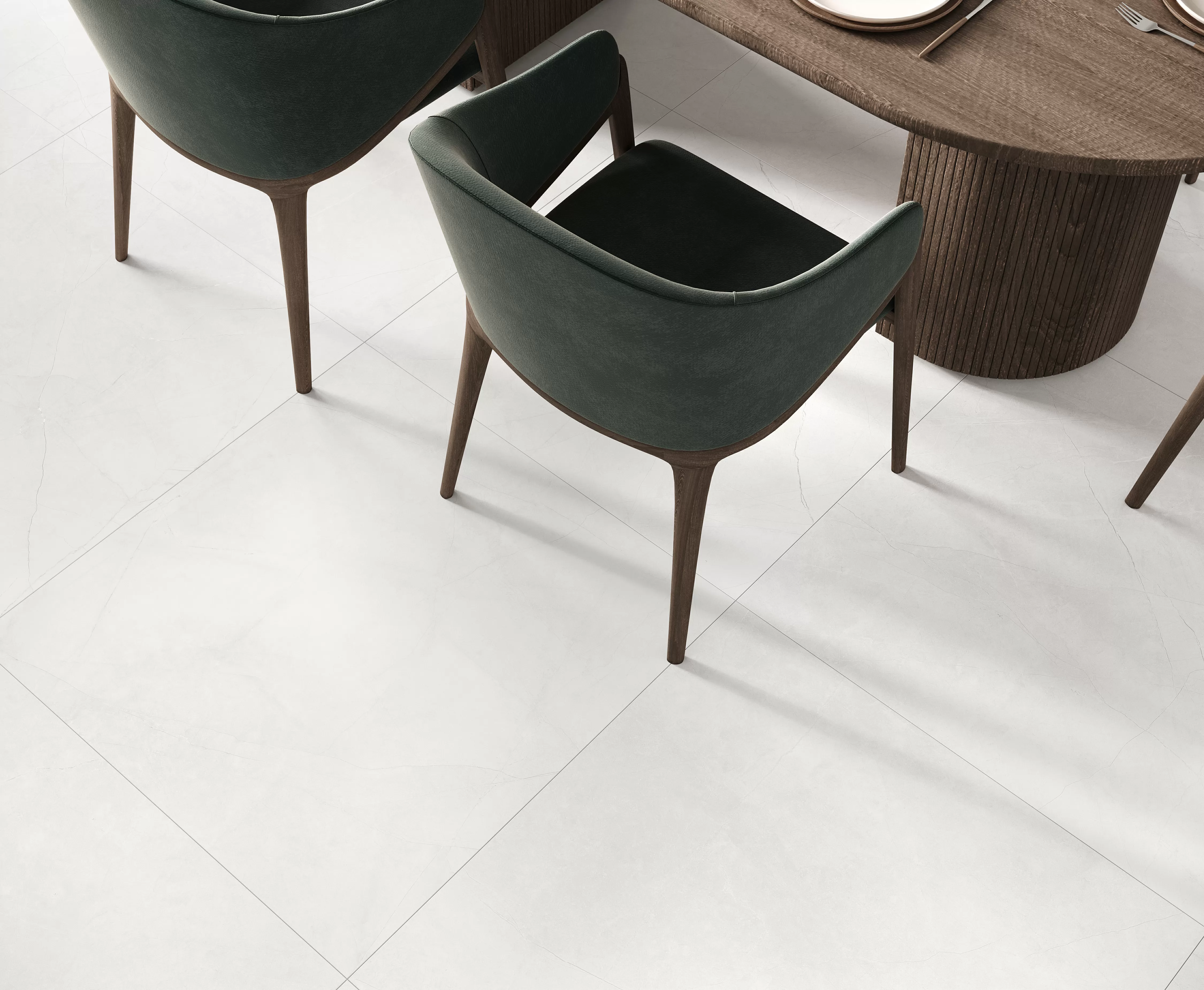 Керамогранит Proxima Bianco белый 80x80