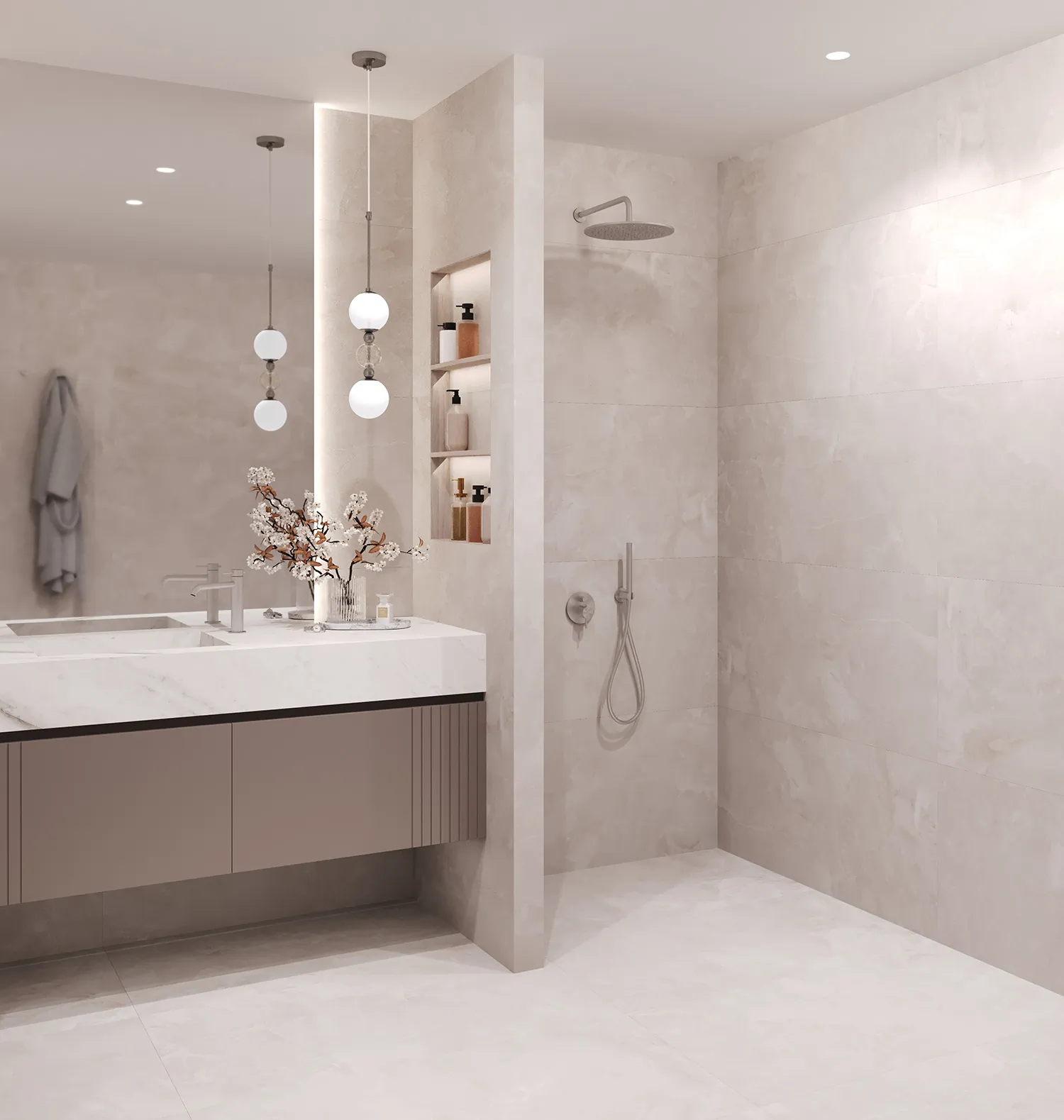 Керамогранит Onyx Elegant Beige Satin 60x120