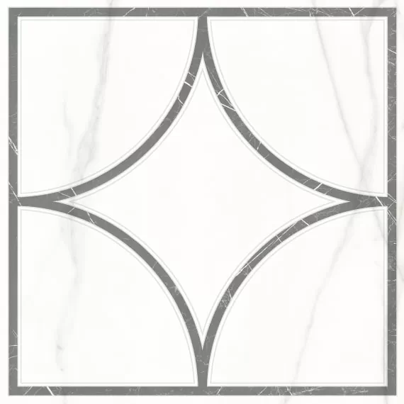 Керамогранит 7346-0002 Каррара Нова Декор Геометрия 45х45