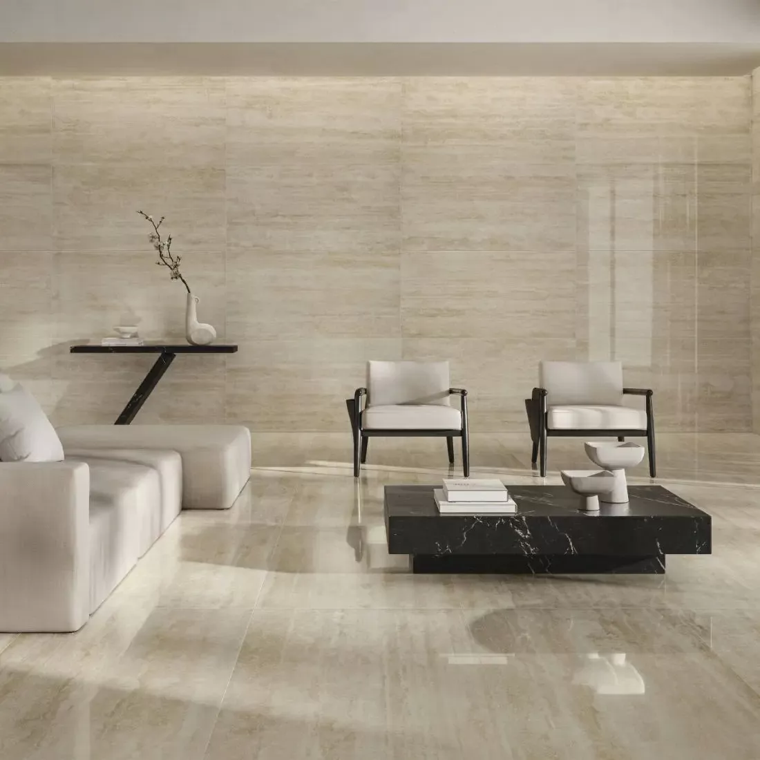 Керамогранит OZ35 Prestigio Travertino Beige Soft R 60x120