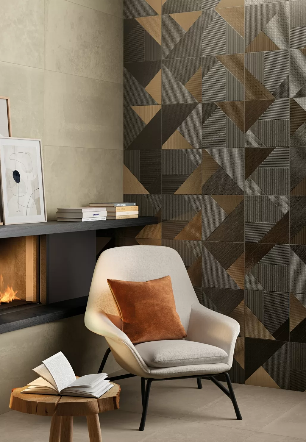 Керамогранит 610130004609 Terraviva Дарк Плинтус Нат Рет 7,2x60