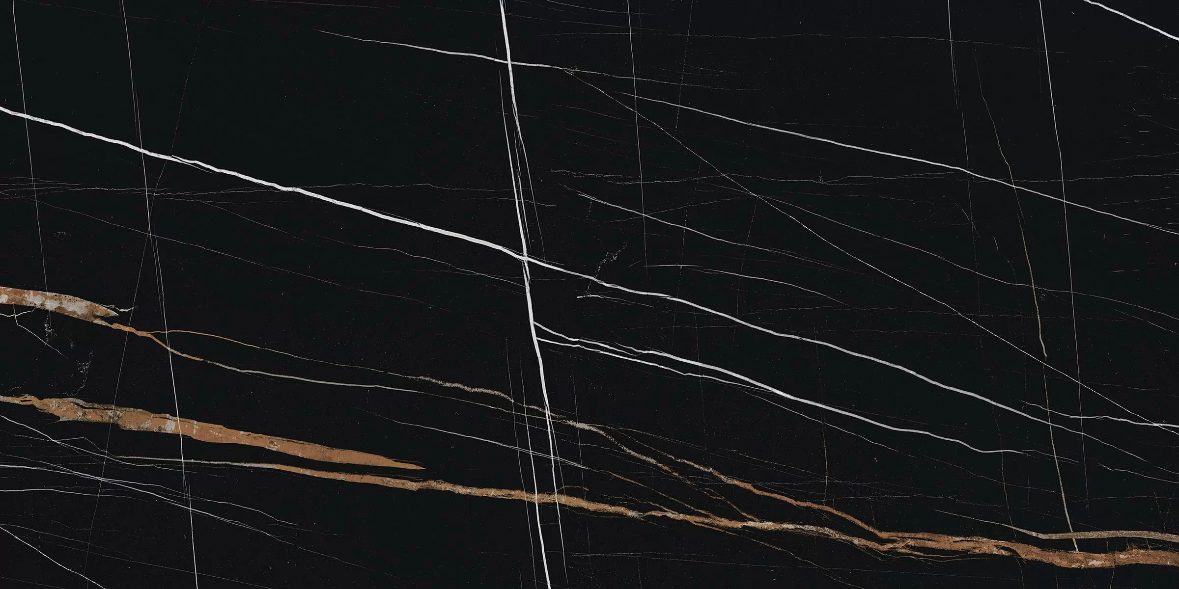 Керамогранит K-1004/MR Marble Trend Nero Dorato 600x1200x10