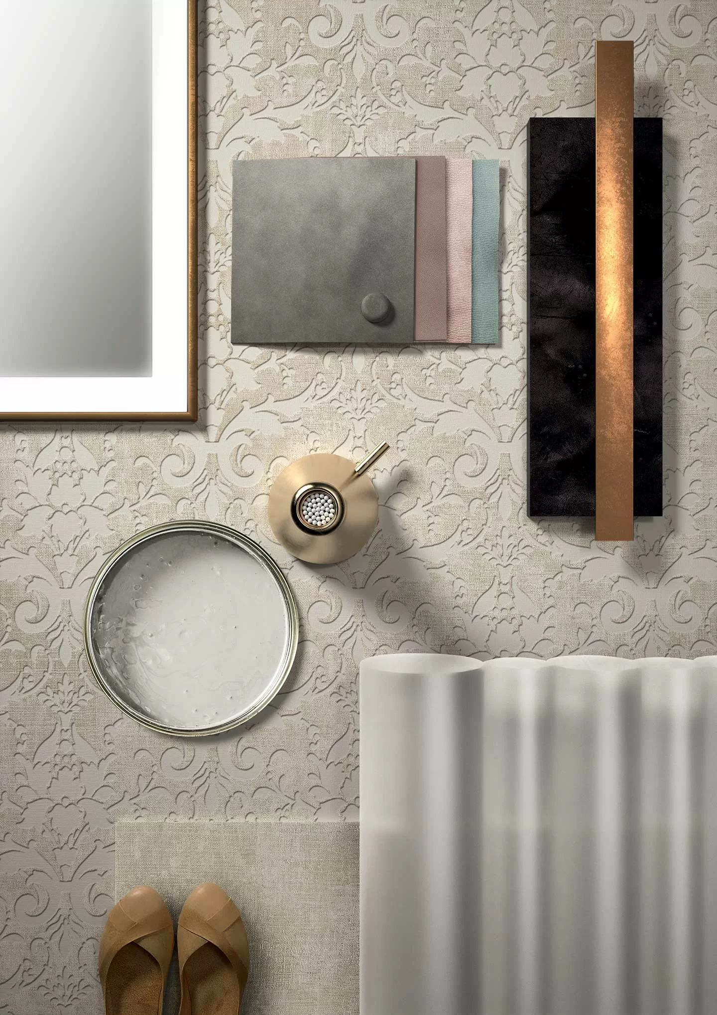 Керамогранит 752600 Tesori Decoro Anelli Bianco Semp. 6mm 120x240