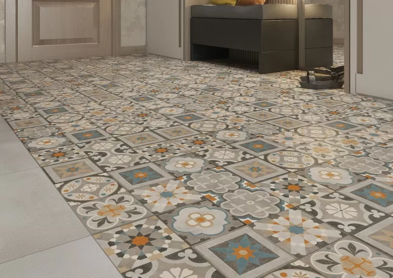 Керамогранит C-LO4R402D Loft темно-серый 42х42