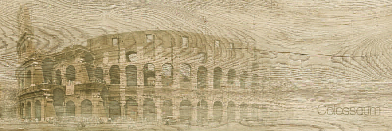 Керамогранит Italian Wood Beige Декор GT-250/d01 20х60 (микс)