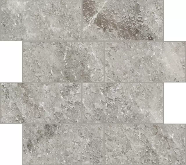 Мозаика 766761 Rock Salt Celtic Grey Luc Muretto 7.5x15 6mm 30x30