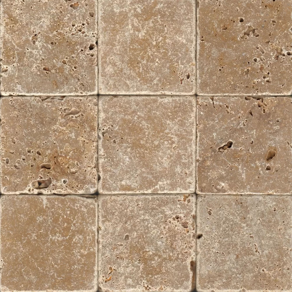 Керамогранит Toscana Rustic 10X10X1, натуральный Травертин матовый