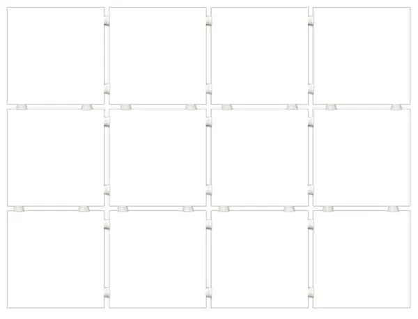 Керамогранит 1230H Конфетти белый полотно 29,8х39,8 из 12 частей 9,8х9,8