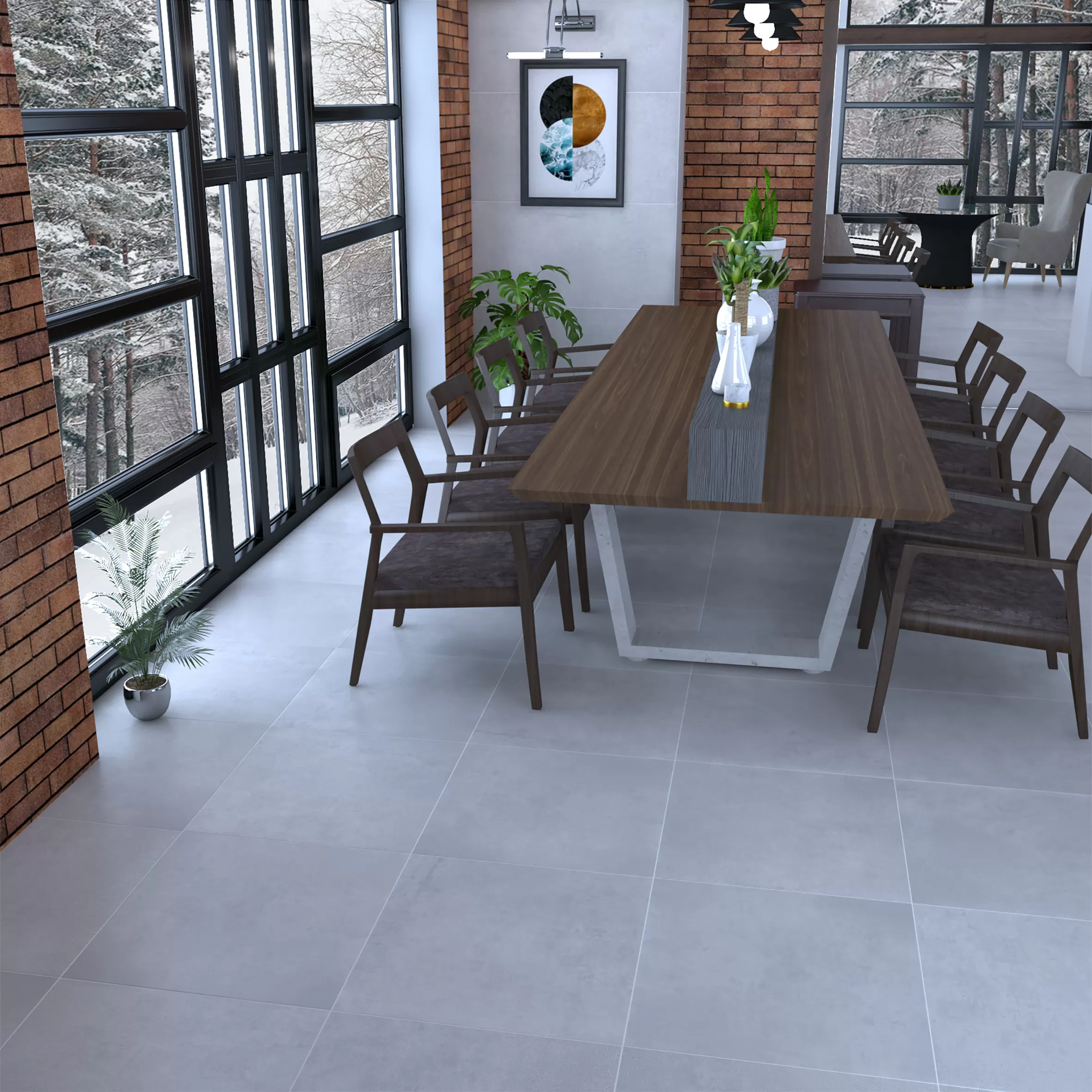 Керамогранит Betonhome светло-серый 60х60