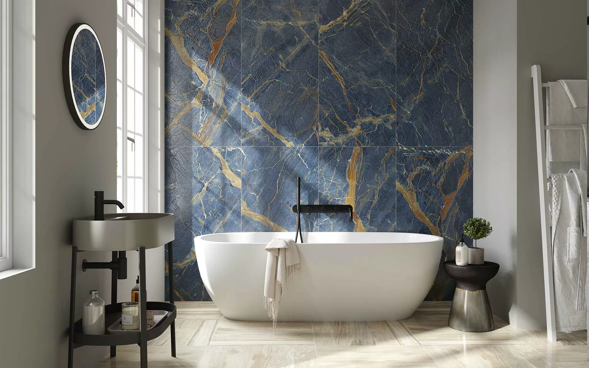 Керамогранит BARI синий Ретт. 60х120