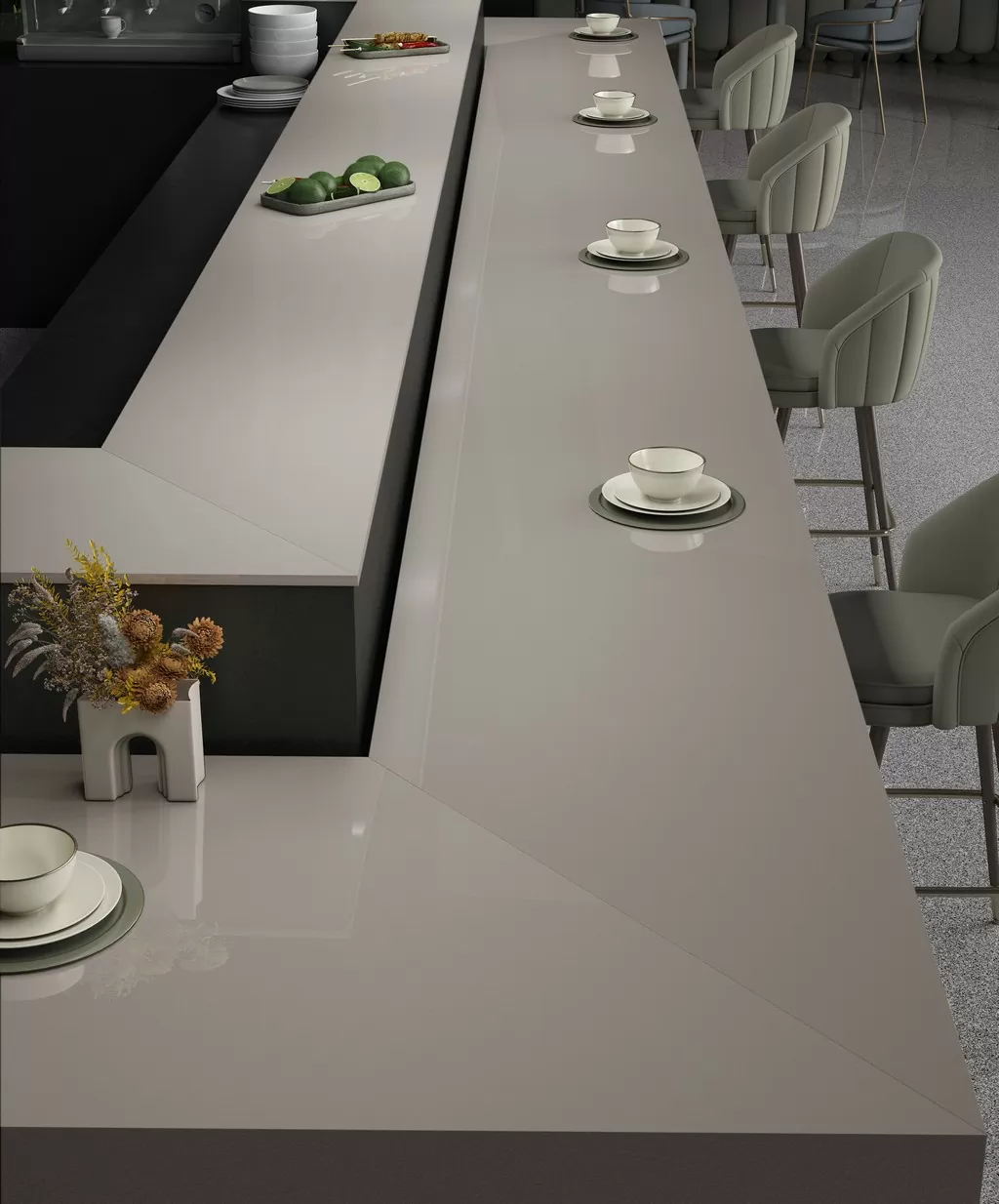 Керамогранит ENFBD3007GL80300 Granite Nero Glossy 800х3000х15