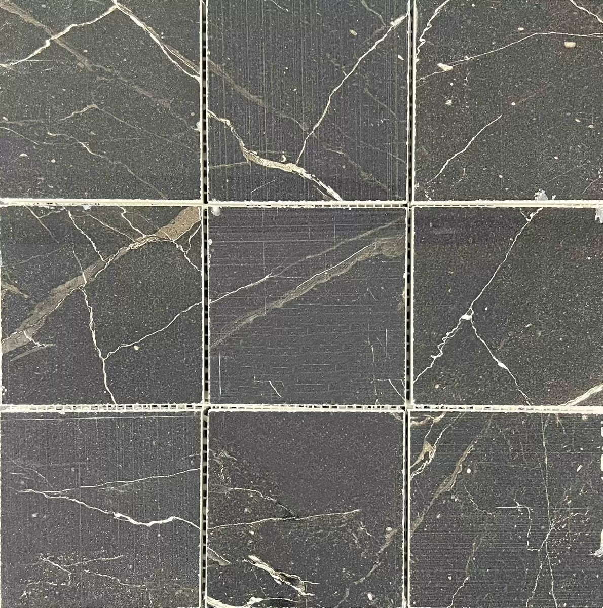 Мозаика Mosaic Estrada Nero 9.5х9.5 300x300