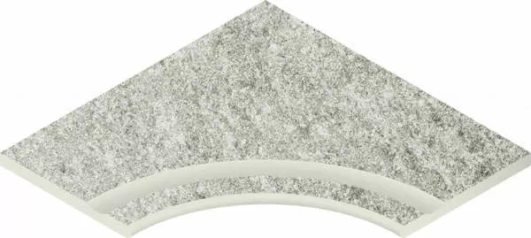 Керамогранит 620090001047 Ice Bordo Angolare Angolare Round 60x60