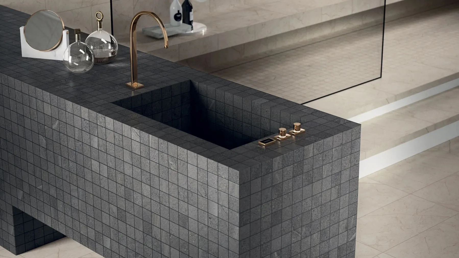 Керамогранит 610110000130 Contempora Burn Mosaico 30x30