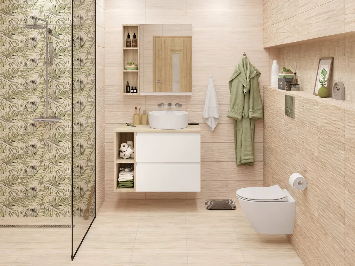 Керамогранит C-BN4R112D Botanica коричневый 42x42