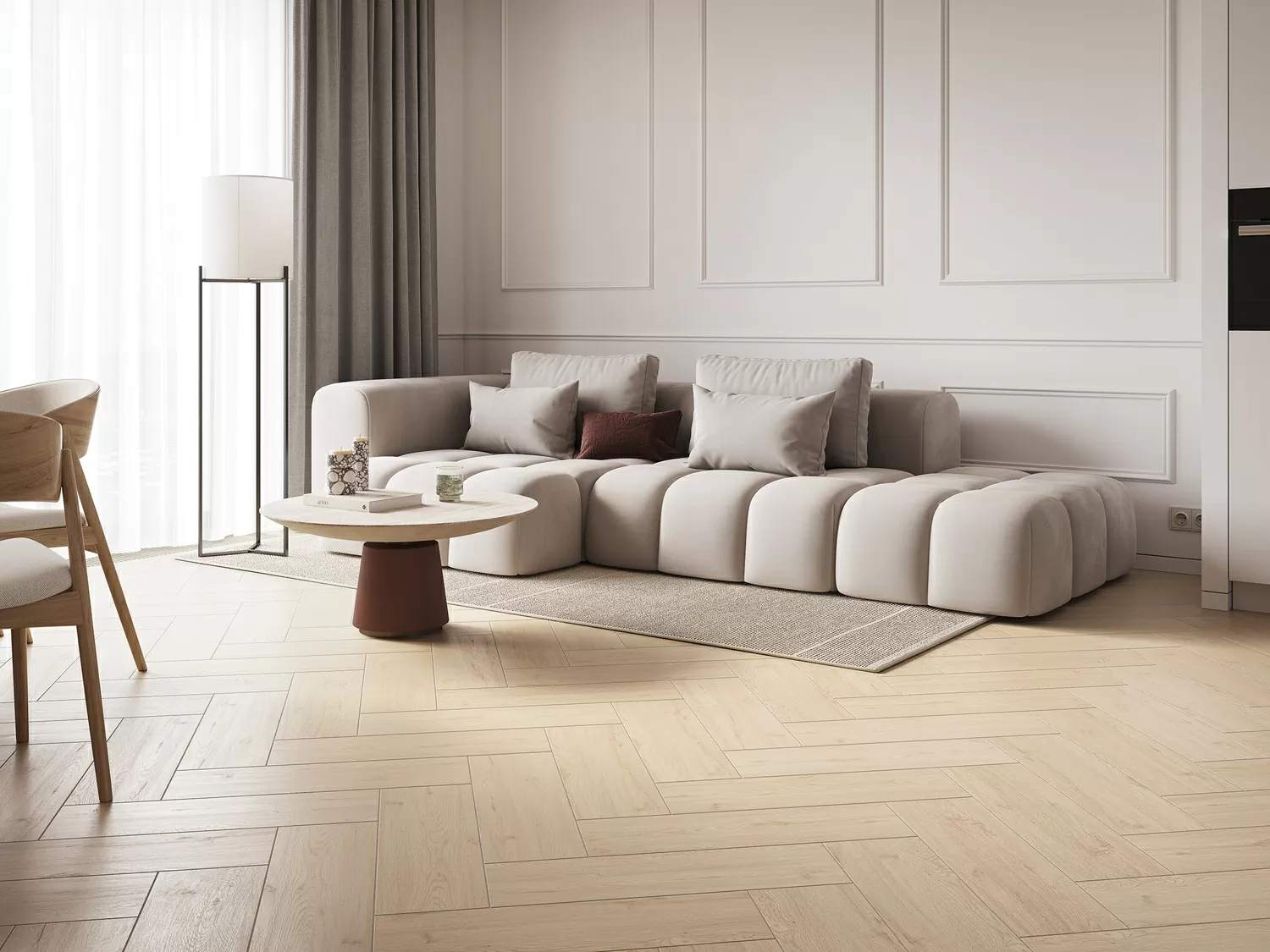 Керамогранит A17491 Ashwood Cветло-бежевый 18.5x59.8