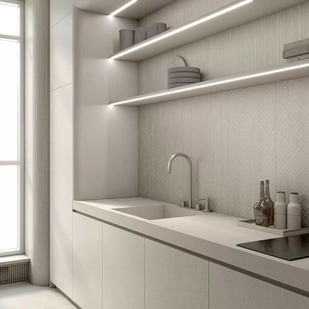 Керамогранит SG850990R/8BT Плинтус Сан-Марко серый светлый матовый обрезной 80x9,5x0,9