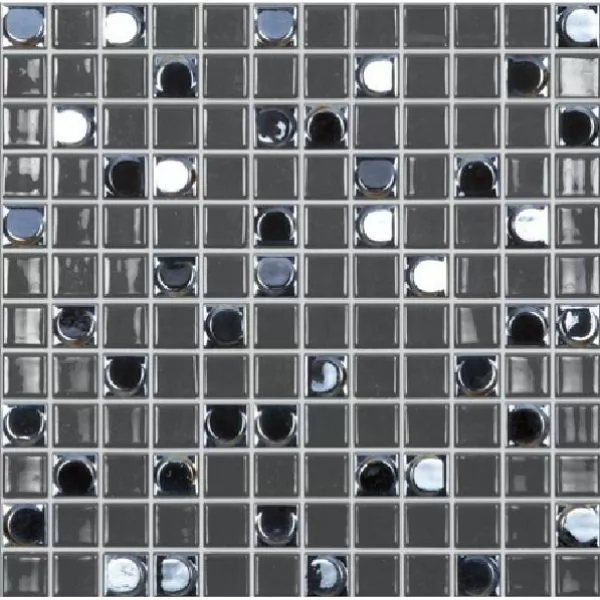 Мозаика Aura №828 Черный (на сетке) 31.7x31.7