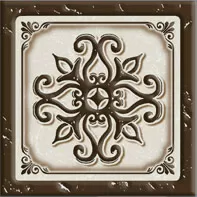 Керамогранит Севилья (коричневый) Вставка 6х6