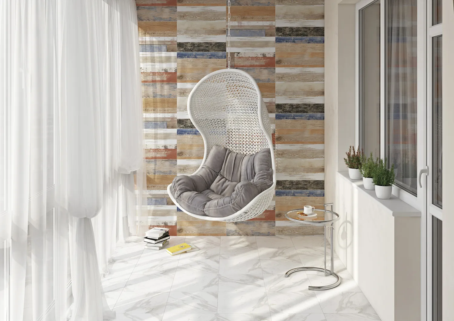 Керамогранит C-CL4M452D Colorwood многоцветный 18,5x59,8