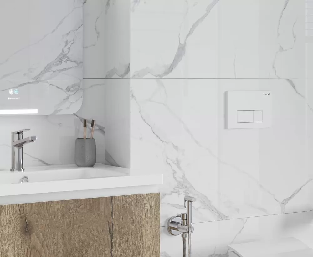 Керамогранит Calacatta Splendid Silver Белый Полированный 80х80