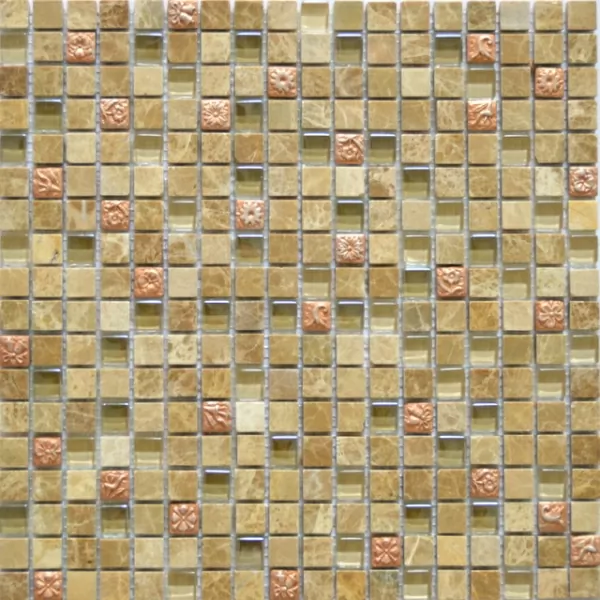 Мозаика ASS 12 Камень и стекло 30.1x30.1 (чип 1.5x1.5)