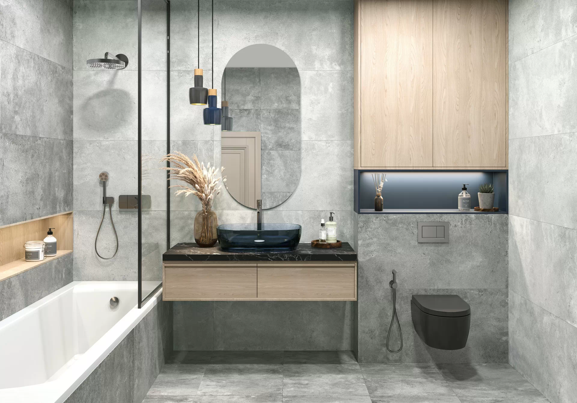 Керамогранит D120212M Walter Gray карвинг 600x1200x9.5