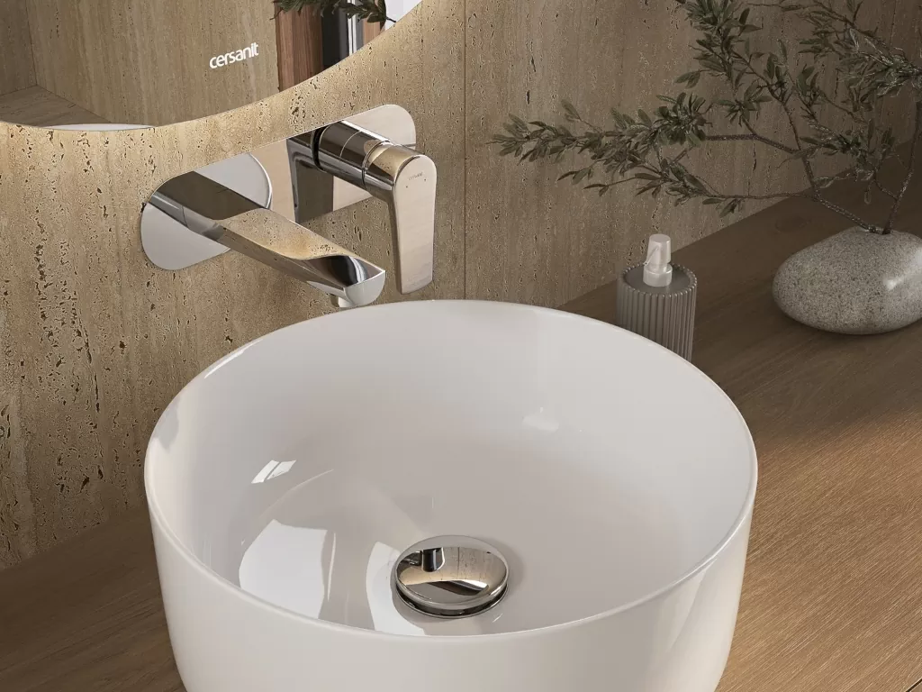 Керамогранит 17423 Travertino светло-бежевый ректификат 60x120