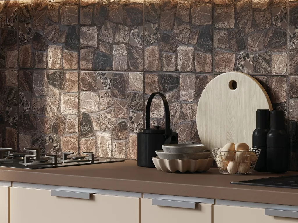 Керамогранит A16427 Vilio коричневый рельеф 29,8x29,8