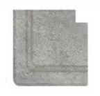 Керамогранит Наружный угол закругленный Pool Garden Grey Handle 25x25