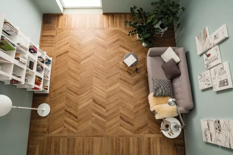 Керамогранит J86583 Vintage CENDRE CHEVRON 7,5x40,7