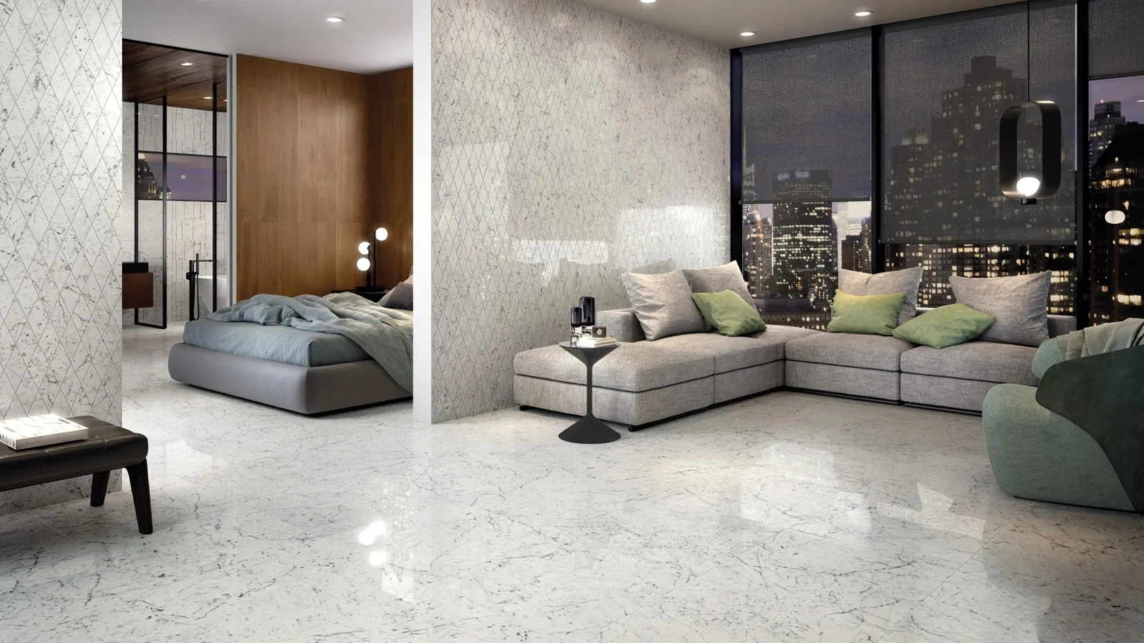 Керамогранит 620120000077 Шарм Экстра Каррара Розон Фашиа Люкс 60x60