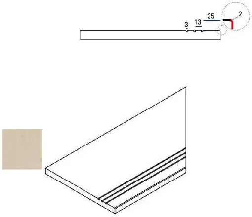 Керамогранит 620090000406 Magnesio Bordo Grip DX 30x60