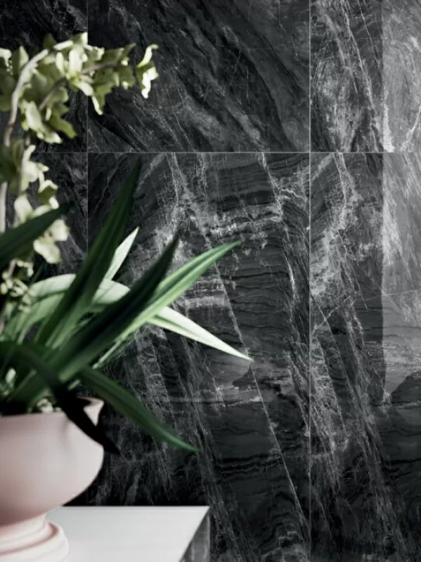 Керамогранит 1058940 Gemme Black Mirror Lux Ret 60x120