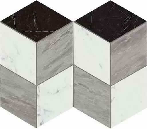 Керамогранит AS2L Marvel Mosaico Esagono Geo Cold Lappato 25,4x35,2