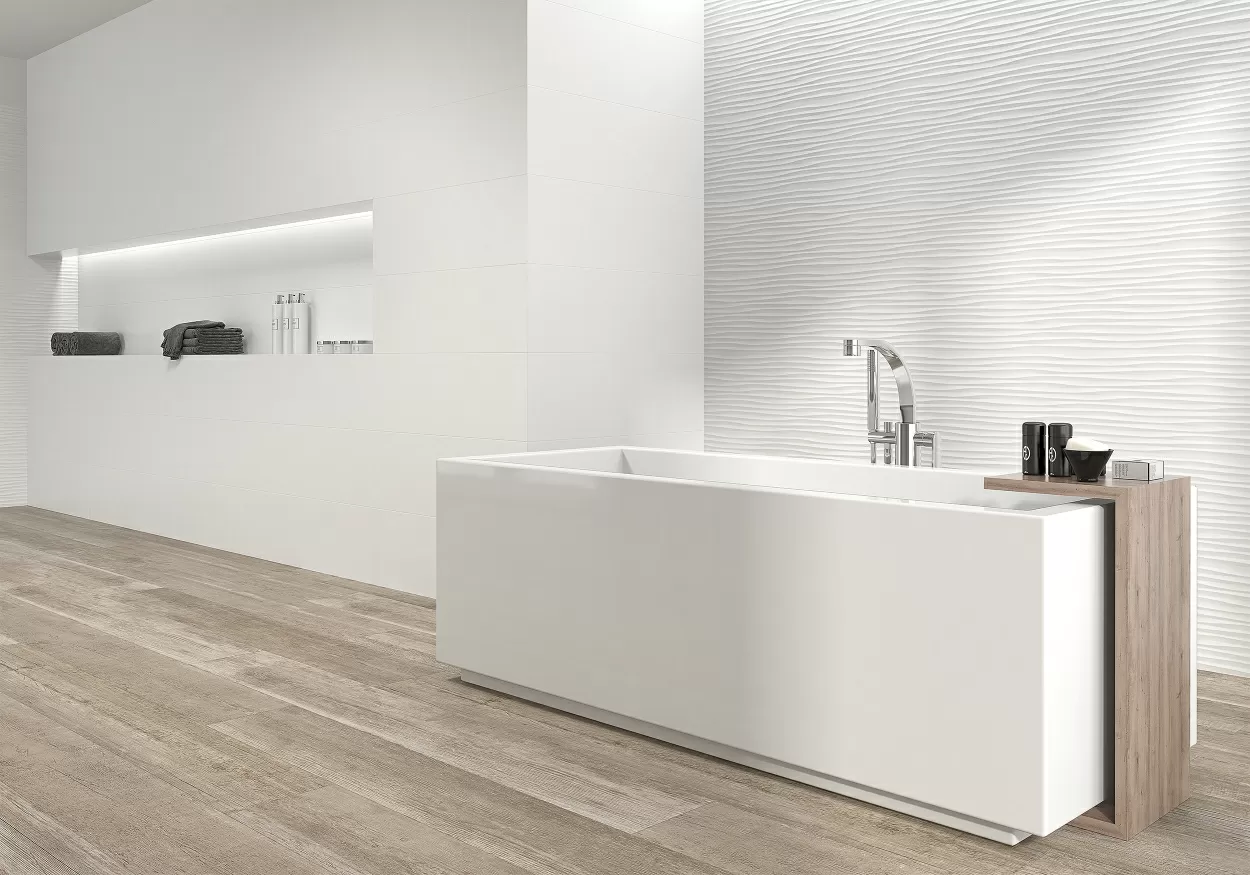Плитка Luminor Tress Brillo SlimRect Blanco 29x89