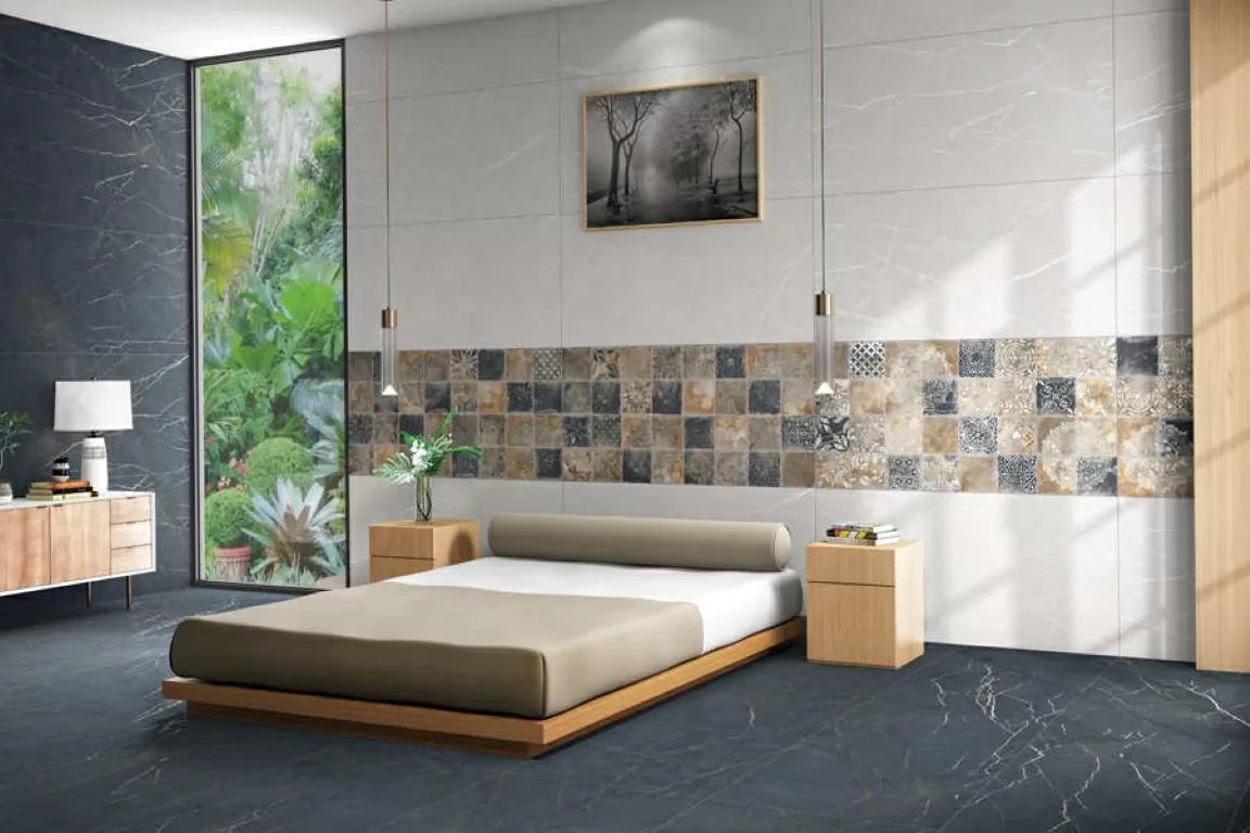 Керамогранит Elegance Bianco карвинг 60x120