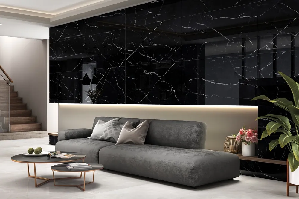 Керамогранит Nero Marquina Black Panter 60x120