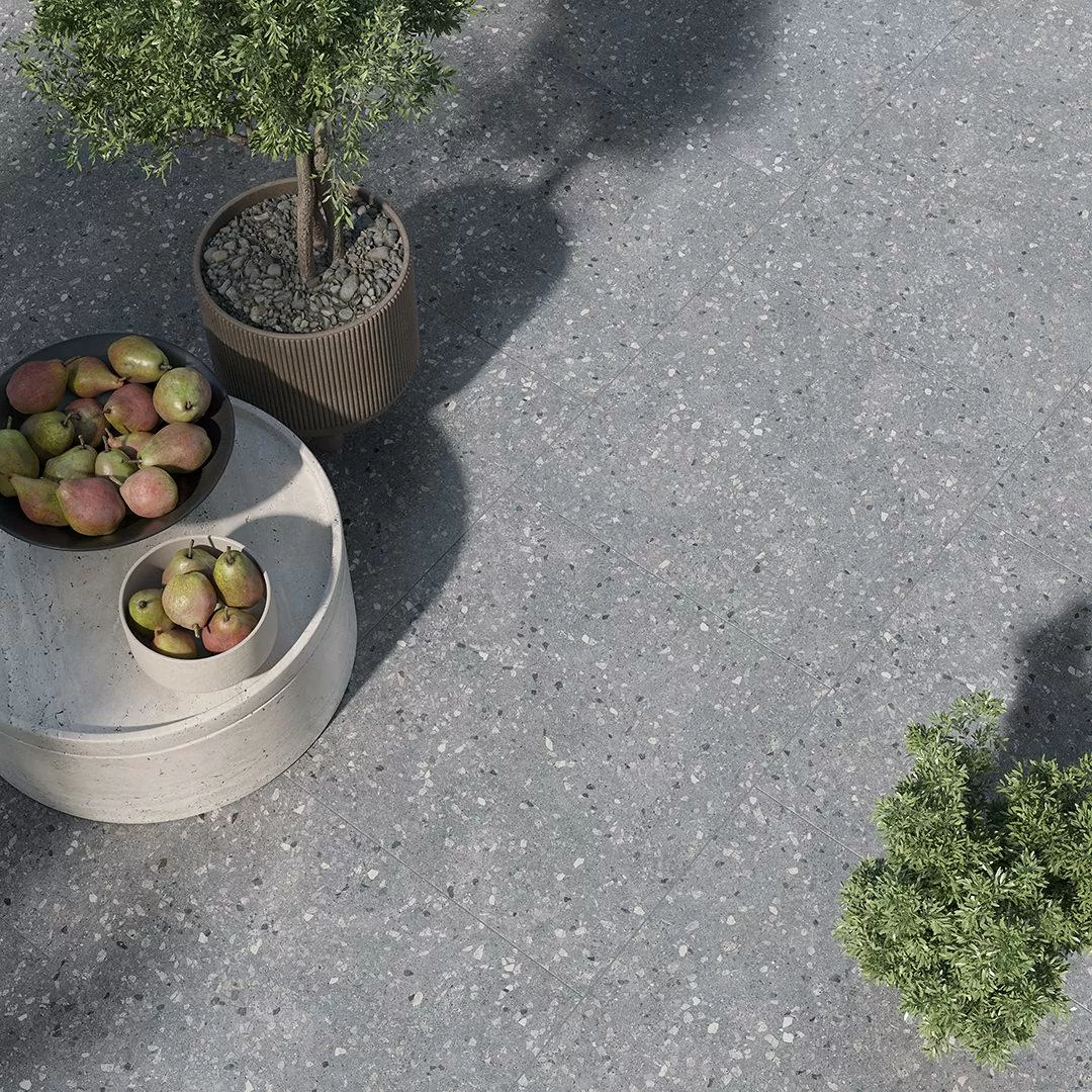 Керамогранит SG632420R Терраццо серый светлый обрезной 60x60