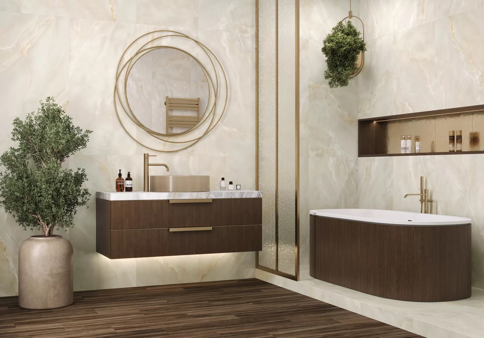 Керамогранит 60120ONB01M Onyx Breez Crema матовый 600x1200x9.5